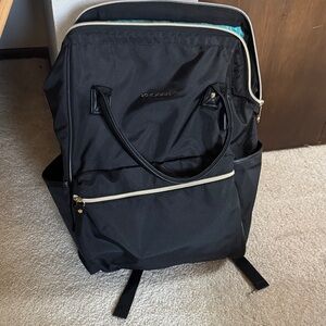 Black Laptop Backpack/Tote